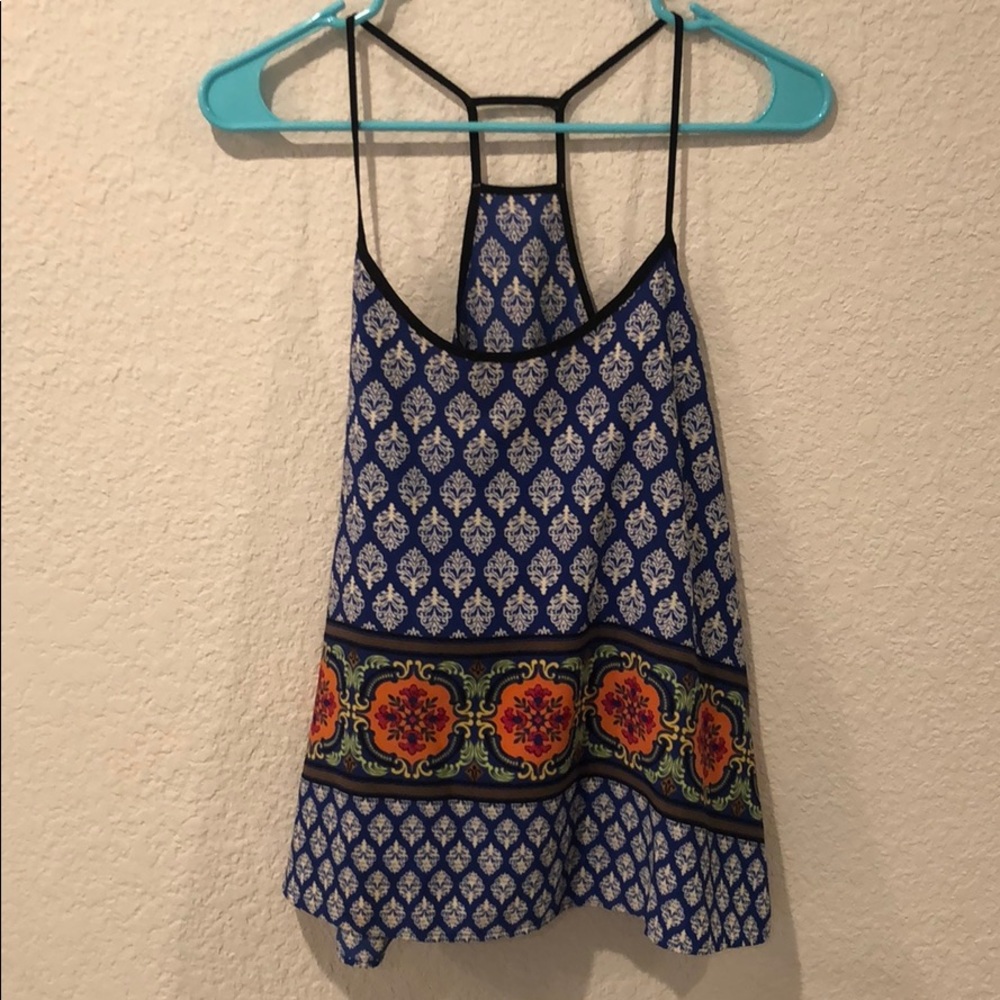 Baroque patterned tank top